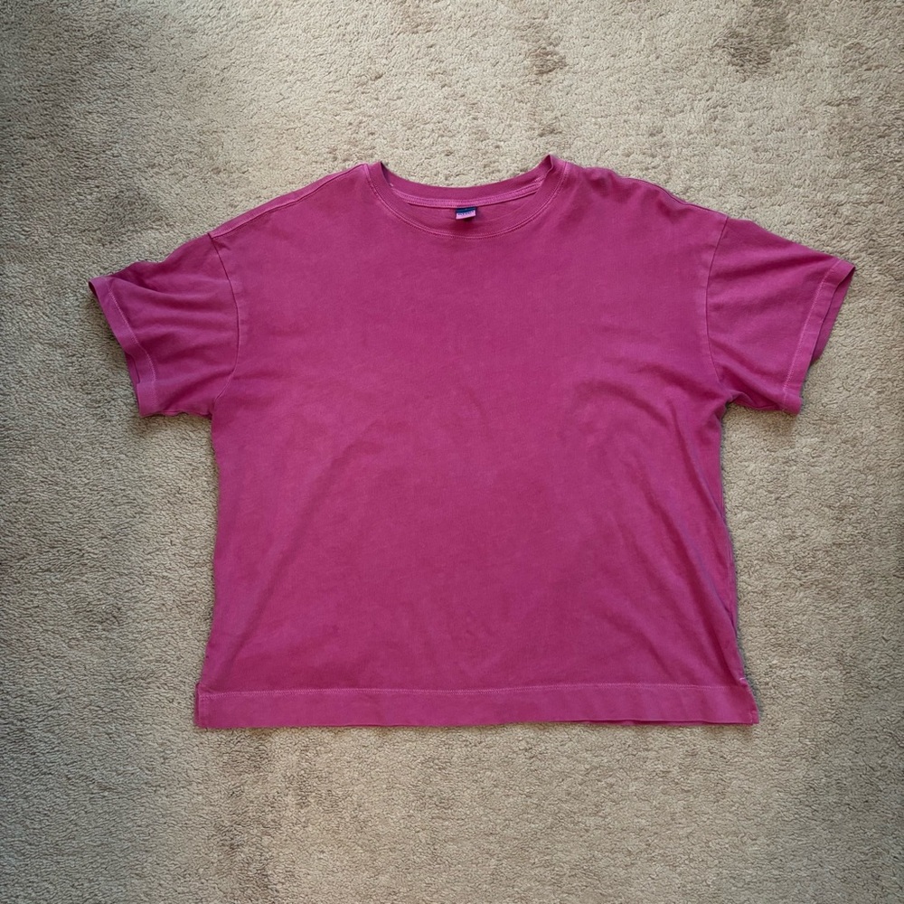 Old Navy Oversized Vintage Pink Tee
